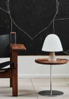 Billede af Fredericia Furniture 6751 Pal Sidebord 37x38 cm - Valnød/Rustfrit Stål