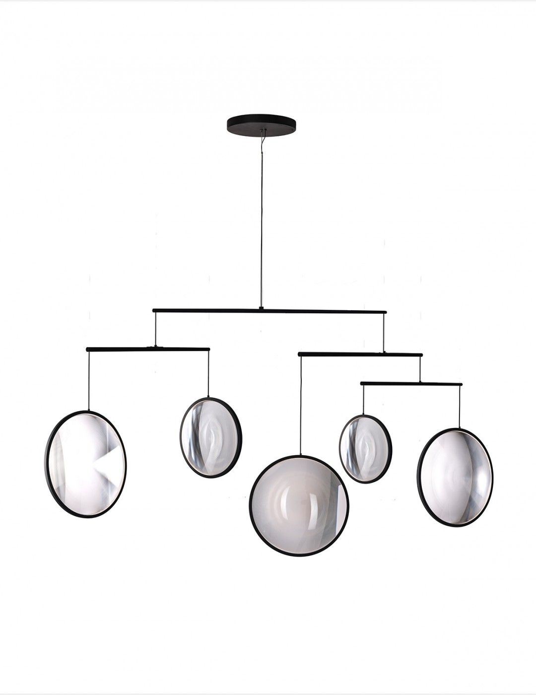 Billede af DCW Editions Focus x5 Lysekrone Ø: 160,8 cm - Black