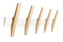 Billede af Hoigaard Tangent-5 Knagerække B: 64 cm - Hvid/Eg