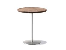 Billede af Fredericia Furniture 6755 Pal Sidebord 44x45 cm - Valnød/Rustfrit Stål