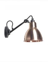 Billede af DCW Editions Lampe Gras N104 Væglampe L: 17 cm - Sort/Rå Kobber