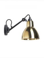 Billede af DCW Editions Lampe Gras N104 Væglampe L: 17 cm - Sort/Messing
