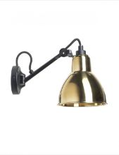 Billede af DCW Editions Lampe Gras N104 Væglampe L: 17 cm - Sort/Messing