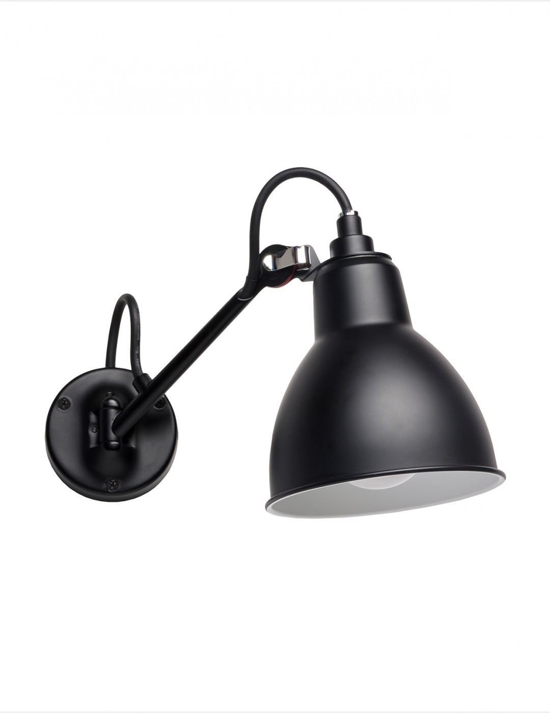 Billede af DCW Editions Lampe Gras N104 Bathroom Væglampe L: 17 cm - Sort/Sort