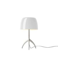 Billede af Foscarini Lumiere Piccola with Dimmer Bordlampe H: 34,5 cm - Alluminio/Bianco