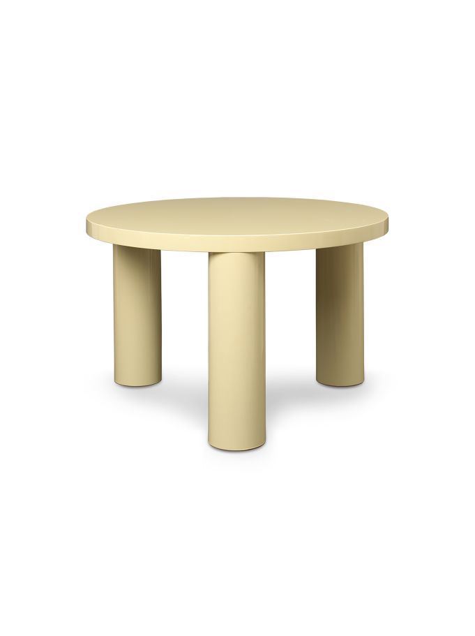 Billede af Ferm Living Post Coffee Table Small Ø: 65 cm - Lemonade 