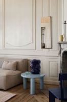 Billede af Ferm Living Post Coffee Table Small Ø: 65 cm - Ice Blue 