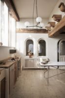 Billede af HANDVÄRK FURNITURE Dining Table 230 L: 230 x 96 cm - Stainless Steel/ White Marble 