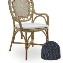 Billede af Sika-Design Hynde til Romantica Spisebordsstol 45x43 cm - A635 Youtoo Dark Blue 