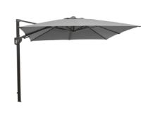 Billede af Cane-line Outdoor Hyde Luxe Tilt Parasol 300x300 cm - Anthracite inkl. Hyde Luxe Parasolfod M. Hjul - Matt Grey Granite 
