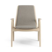 Billede af Swedese Laminett Stol SH: 41 cm - Lakeret Bøg/Main Line Flax 02