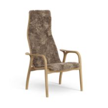 Billede af Swedese Lamini Børnestol SH: 32 cm - Olieret Eg/Fåreskind Sahara