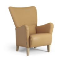 Billede af Swedese Stepp Lænestol SH: 45 cm - Lakeret Eg/Baltique 43001