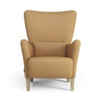 Billede af Swedese Stepp Lænestol SH: 45 cm - Lakeret Eg/Baltique 43001