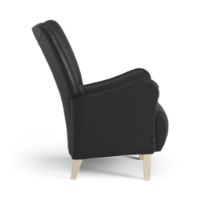 Billede af Swedese Stepp Lænestol SH: 45 cm - Lakeret Ask/Baltique 99011