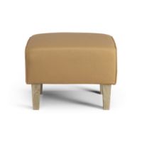 Billede af Swedese Stepp Fodskammel H: 42 cm - Lakeret Eg/Baltique 43001