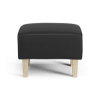 Billede af Swedese Stepp Fodskammel H: 42 cm - Lakeret Ask/Baltique 99011