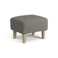 Billede af Swedese Stepp Fodskammel H: 42 cm - Lakeret Eg/Main Line Flax 26