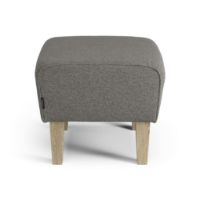 Billede af Swedese Stepp Fodskammel H: 42 cm - Lakeret Eg/Main Line Flax 26