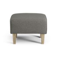 Billede af Swedese Stepp Fodskammel H: 42 cm - Lakeret Eg/Main Line Flax 26