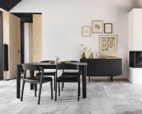 Billede af Skovby Skænk SM304 146 x 80 cm - Hvidolieret Eg 