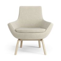 Billede af Swedese Happy Lænestol SH: 42 cm - Lakeret Ask/Hallingdal 65 0200