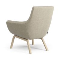 Billede af Swedese Happy Lænestol SH: 42 cm - Lakeret Ask/Hallingdal 65 0220