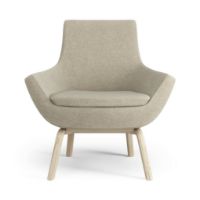 Billede af Swedese Happy Lænestol SH: 42 cm - Lakeret Ask/Hallingdal 65 0220