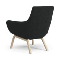 Billede af Swedese Happy Lænestol SH: 42 cm - Lakeret Ask/Hallingdal 65 0180