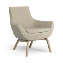 Billede af Swedese Happy Lænestol SH: 42 cm - Egbejdset Ask/Hallingdal 65 0220