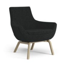 Billede af Swedese Happy Lænestol SH: 42 cm - Egbejdset Ask/Hallingdal 65 0180