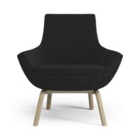 Billede af Swedese Happy Lænestol SH: 42 cm - Egbejdset Ask/Hallingdal 65 0180