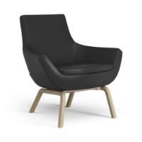 Billede af Swedese Happy Lænestol SH: 42 cm - Egbejdset Ask/Soft 99999