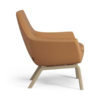 Billede af Swedese Happy Lænestol SH: 42 cm - Egbejdset Ask/Soft 54035