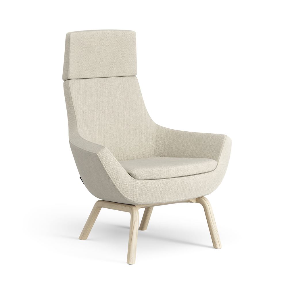 Billede af Swedese Happy Lænestol H: 101 cm - Lakeret Ask/Hallingdal 65 0200