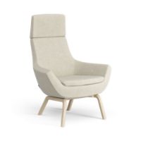 Billede af Swedese Happy Lænestol H: 101 cm - Lakeret Ask/Hallingdal 65 0200