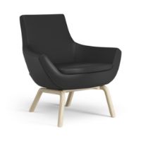 Billede af Swedese Happy Lænestol SH: 42 cm - Lakeret Ask/Soft 99999