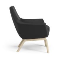 Billede af Swedese Happy Lænestol SH: 42 cm - Lakeret Ask/Soft 99999