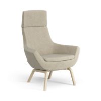 Billede af Swedese Happy Lænestol H: 101 cm - Lakeret Ask/Hallingdal 65 0220