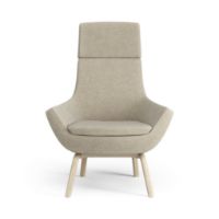 Billede af Swedese Happy Lænestol H: 101 cm - Lakeret Ask/Hallingdal 65 0220