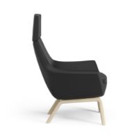 Billede af Swedese Happy Lænestol H: 101 cm - Lakeret Ask/Soft 99999