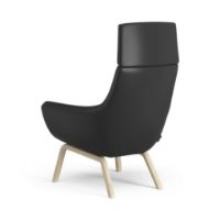 Billede af Swedese Happy Lænestol H: 101 cm - Lakeret Ask/Soft 99999