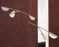 Billede af FLOS Almendra S3 Y Short Organic Loftlampe L: 161,1 cm - Bay Blue Metallized