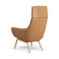 Billede af Swedese Happy Lænestol H: 101 cm - Lakeret Ask/Soft 54035