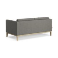 Billede af Swedese Madison 2 pers. Sofa med Knapper B: 155 cm - Lakeret Eg/Main Line Flax 26
