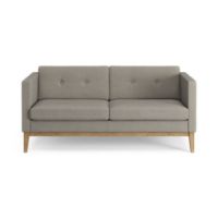 Billede af Swedese Madison 2 pers. Sofa med Knapper B: 155 cm - Olieret Eg/Main Line Flax 02