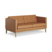 Billede af Swedese Madison 2 pers. Sofa med Knapper B: 155 cm - Lakeret Eg/Soft 54036