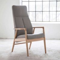 Billede af Farstrup Nobel 8900 Lænestol SH: 47 cm - Eg/Light Grey 