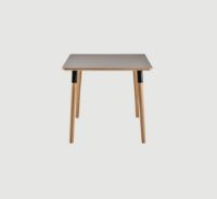 Billede af Farstrup Elegant 4000 Spisebord 90 x 150 cm - Eg/Linoleum - Lys Grå 4132