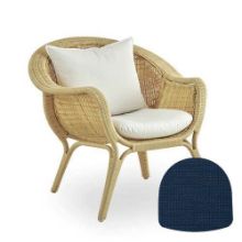 Billede af Sika-Design Hynde til Madame Exterior Lænestol 51x49 cm - A673 Michelangelo Dark Blue 